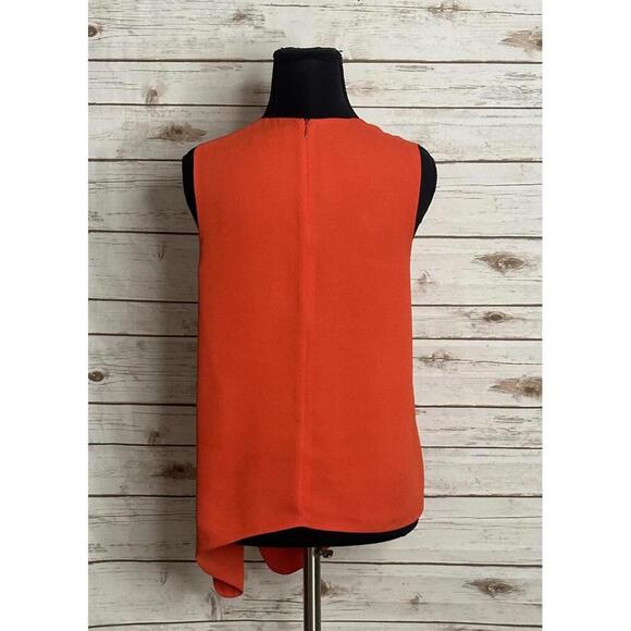 Babaton Aritzia red orange Hopkins tie-front sleeveless blouse Size XS - Picture 5 of 7